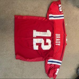 Red Patriots Tom Brady Jersey